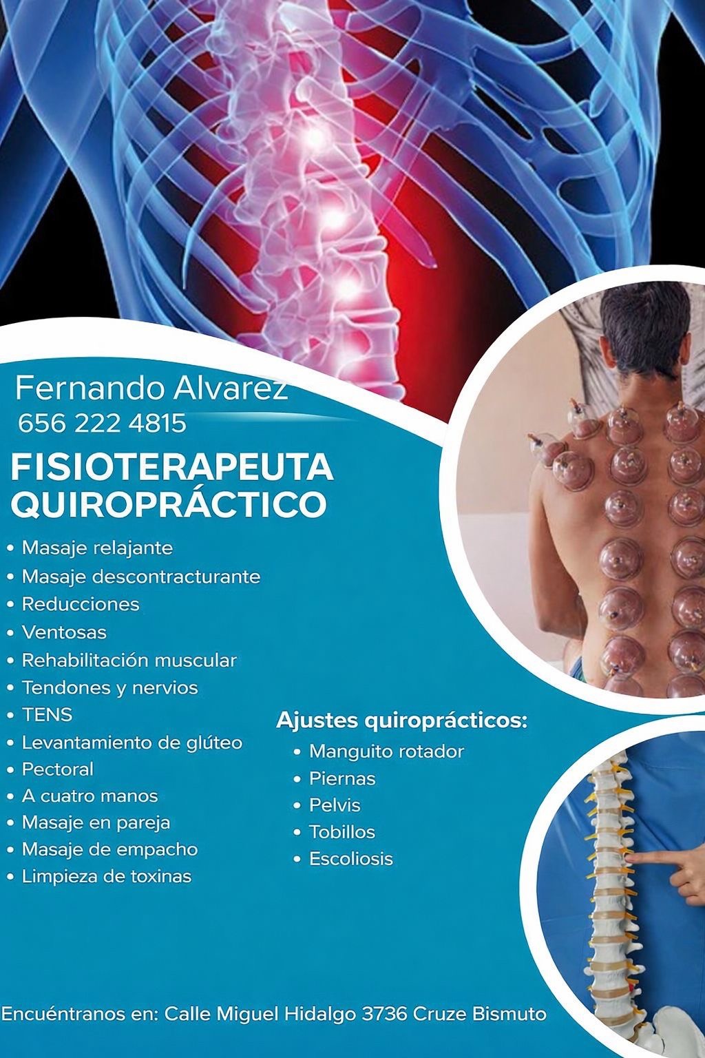 Servicios de fisioterapia y quiropráctica